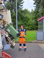 Manuel Smolka bei der Rhein-Hunsrück Entsorgung